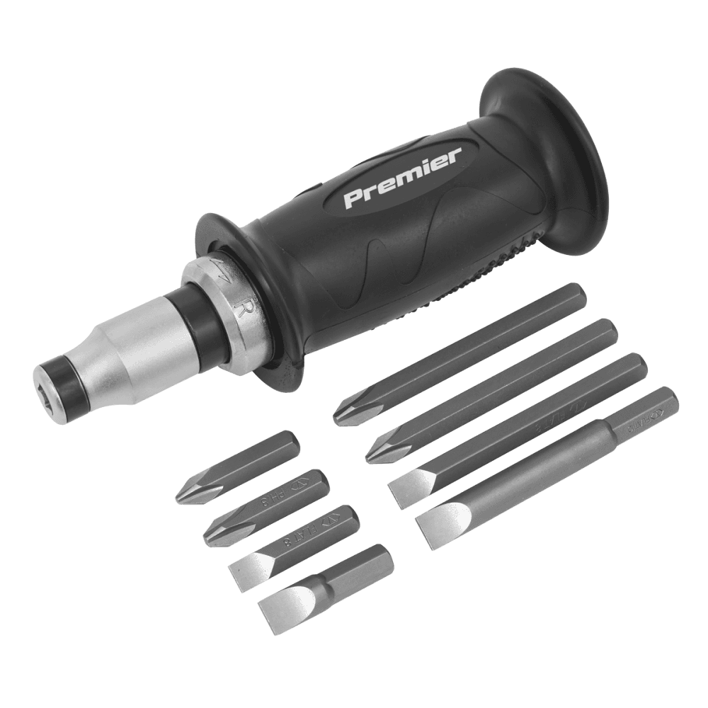 Sealey Impact Driver Set 10pc Protection Grip Model No-AK2082