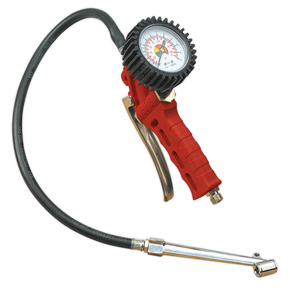 Sealey Tyre Inflator with Twin Push-On Connector Model No-SA9312
