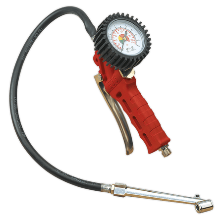 Sealey Tyre Inflator with Twin Push-On Connector Model No-SA9312