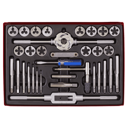 Sealey Tap & Die Set 33pc Split Dies Metric/UNF/BSP Model No-AK3033