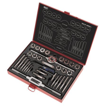Sealey Tap & Die Set 33pc Split Dies Metric/UNF/BSP Model No-AK3033