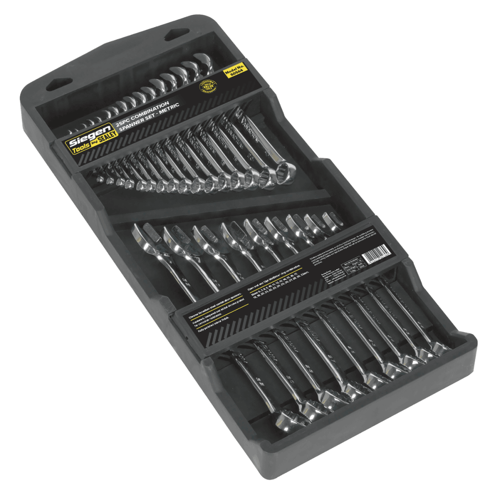 Sealey Combination Spanner Set 25pc Metric Model No-S0564