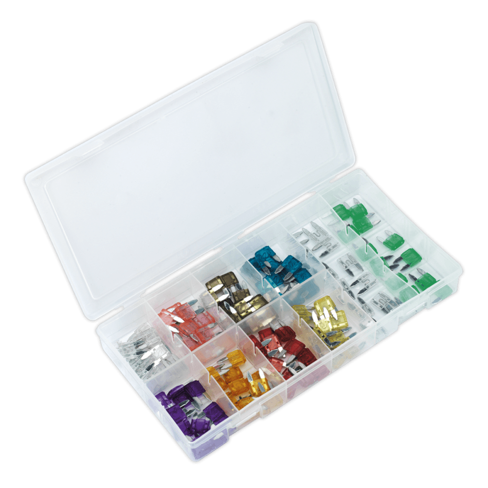 Sealey Automotive MINI Fuse Assortment 100pc Model No-BCF100