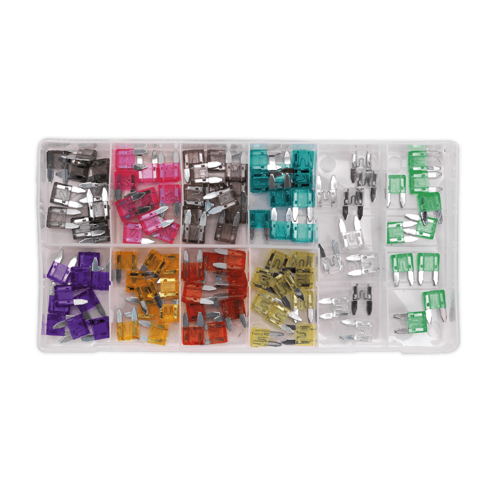 Sealey Automotive MINI Fuse Assortment 100pc Model No-BCF100