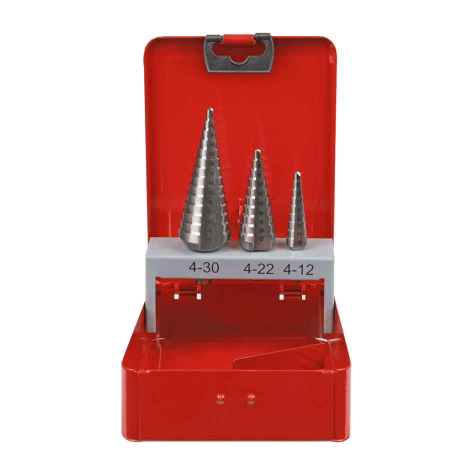Sealey Step Drill Bit Set 3pc Model No-AK4733
