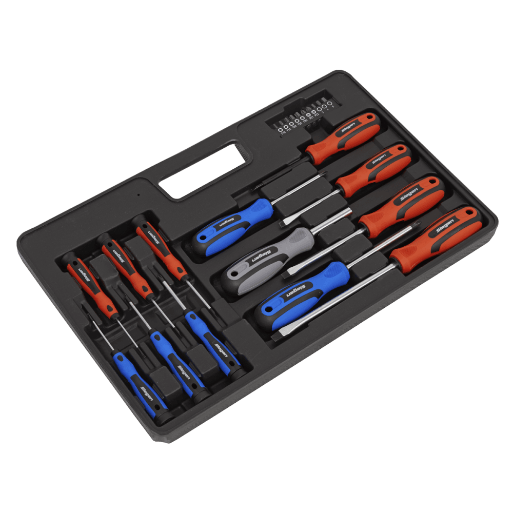 Sealey Soft Grip Screwdriver & Bit Set 23pc Model No-S0598