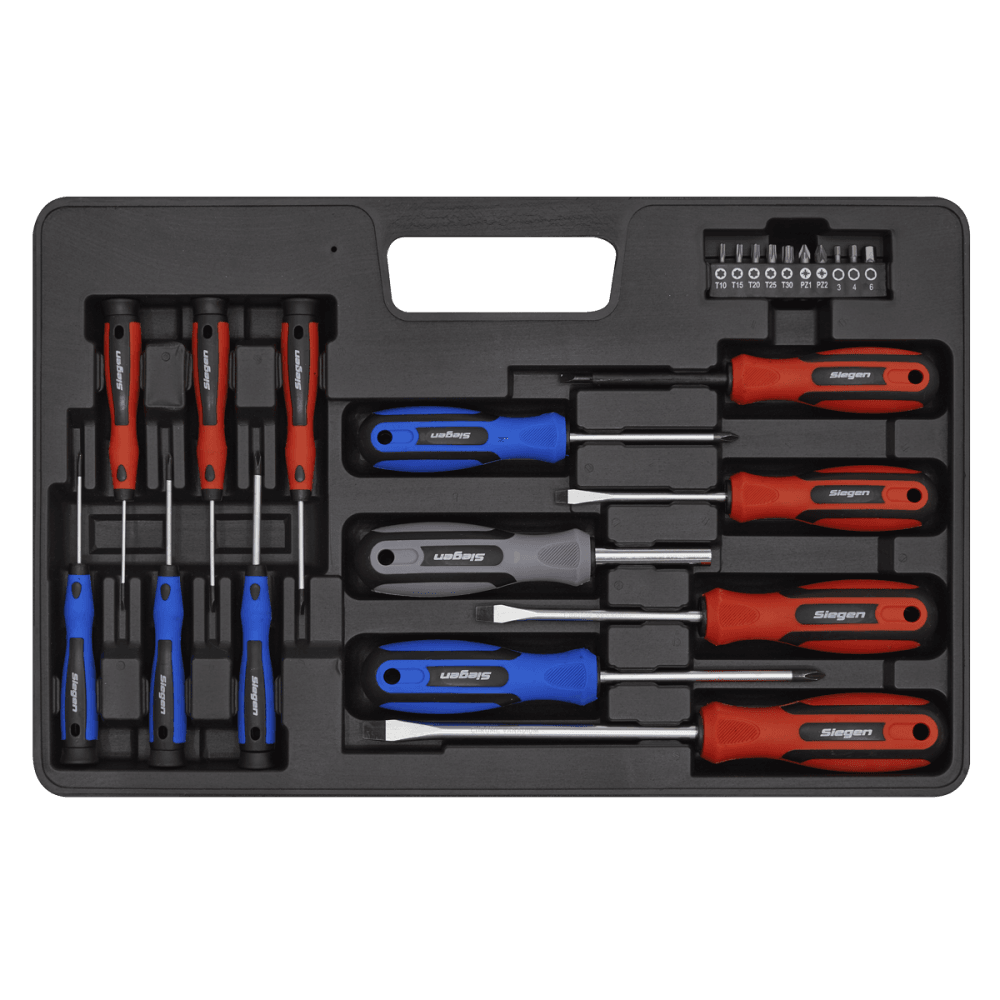 Sealey Soft Grip Screwdriver & Bit Set 23pc Model No-S0598