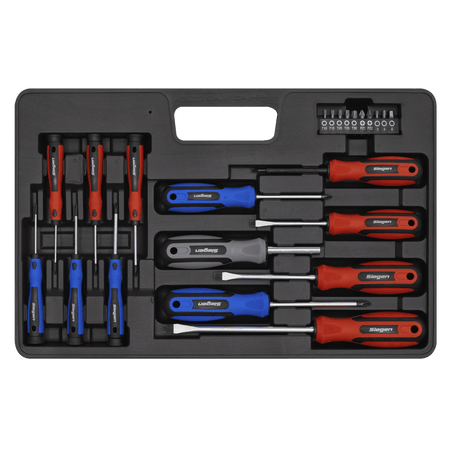 Sealey Soft Grip Screwdriver & Bit Set 23pc Model No-S0598