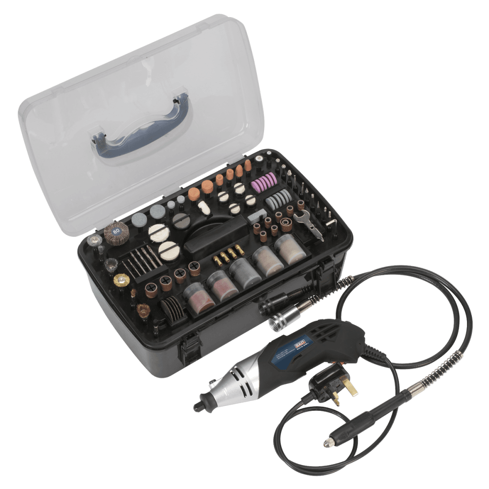 Sealey Multi-Purpose Rotary Tool & Engraver Kit 219pc 230V Model No-E5188