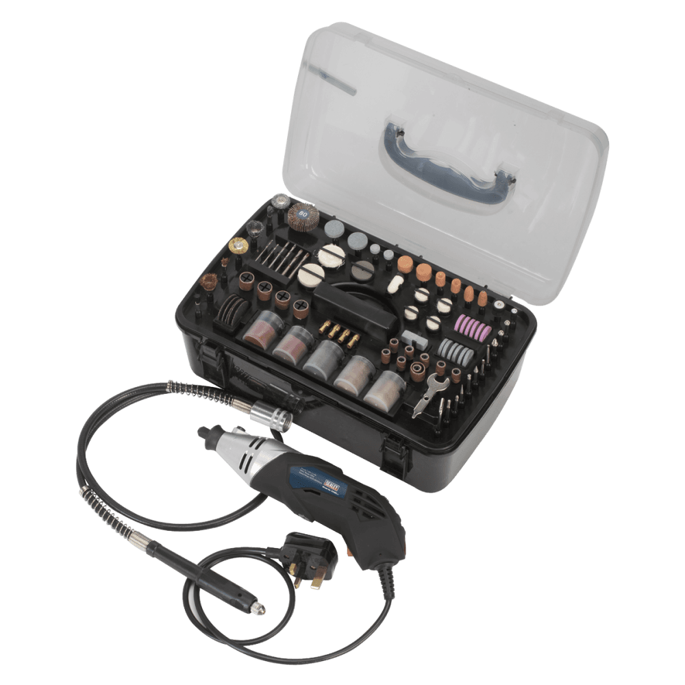 Sealey Multi-Purpose Rotary Tool & Engraver Kit 219pc 230V Model No-E5188