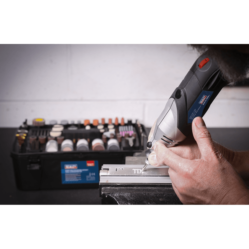 Sealey Multi-Purpose Rotary Tool & Engraver Kit 219pc 230V Model No-E5188
