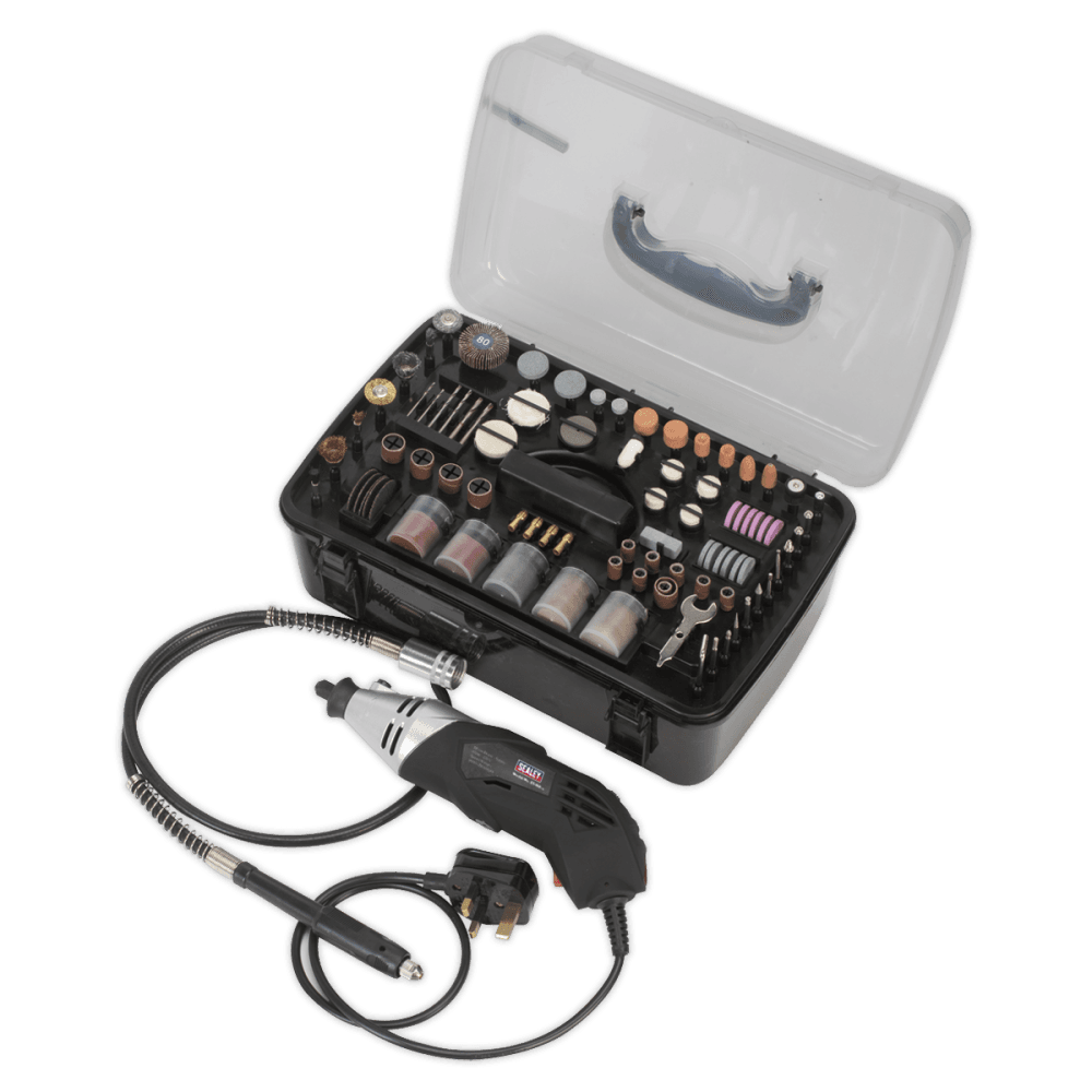 Sealey Multi-Purpose Rotary Tool & Engraver Kit 219pc 230V Model No-E5188