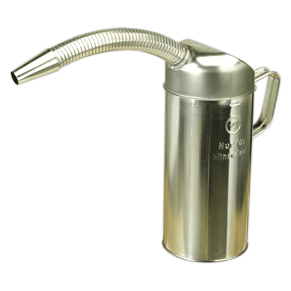 Sealey Measuring Jug Metal with Flexible Spout 2ltr Model No-JM2F