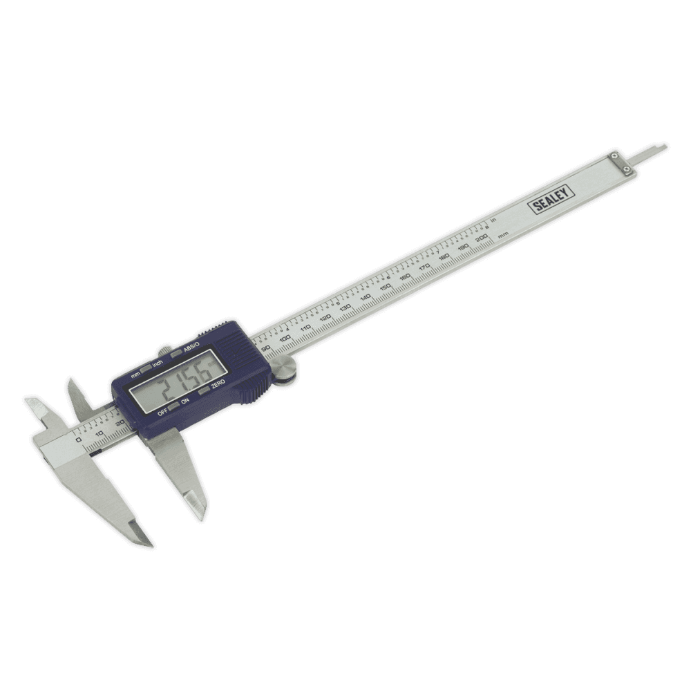 Sealey Digital Vernier Calliper 0-200mm/0-8" Model No-AK9622EV