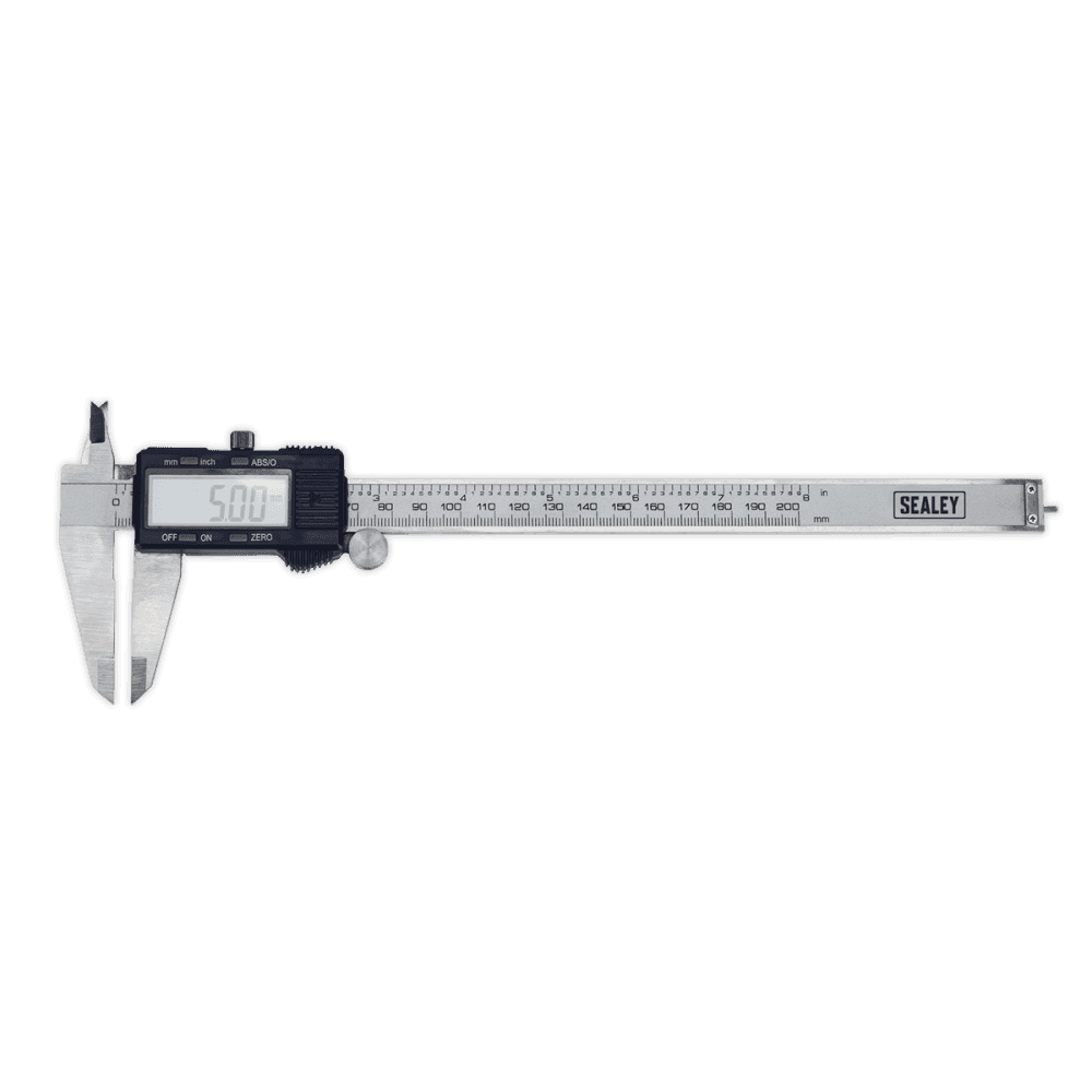 Sealey Digital Vernier Calliper 0-200mm/0-8" Model No-AK9622EV