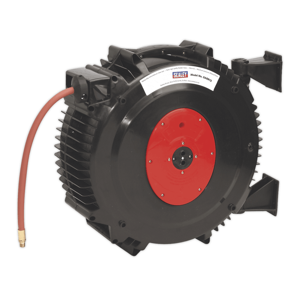 Sealey Retractable Air Hose Reel 15mtr 13mm ID TPR Hose Model No-SA8812