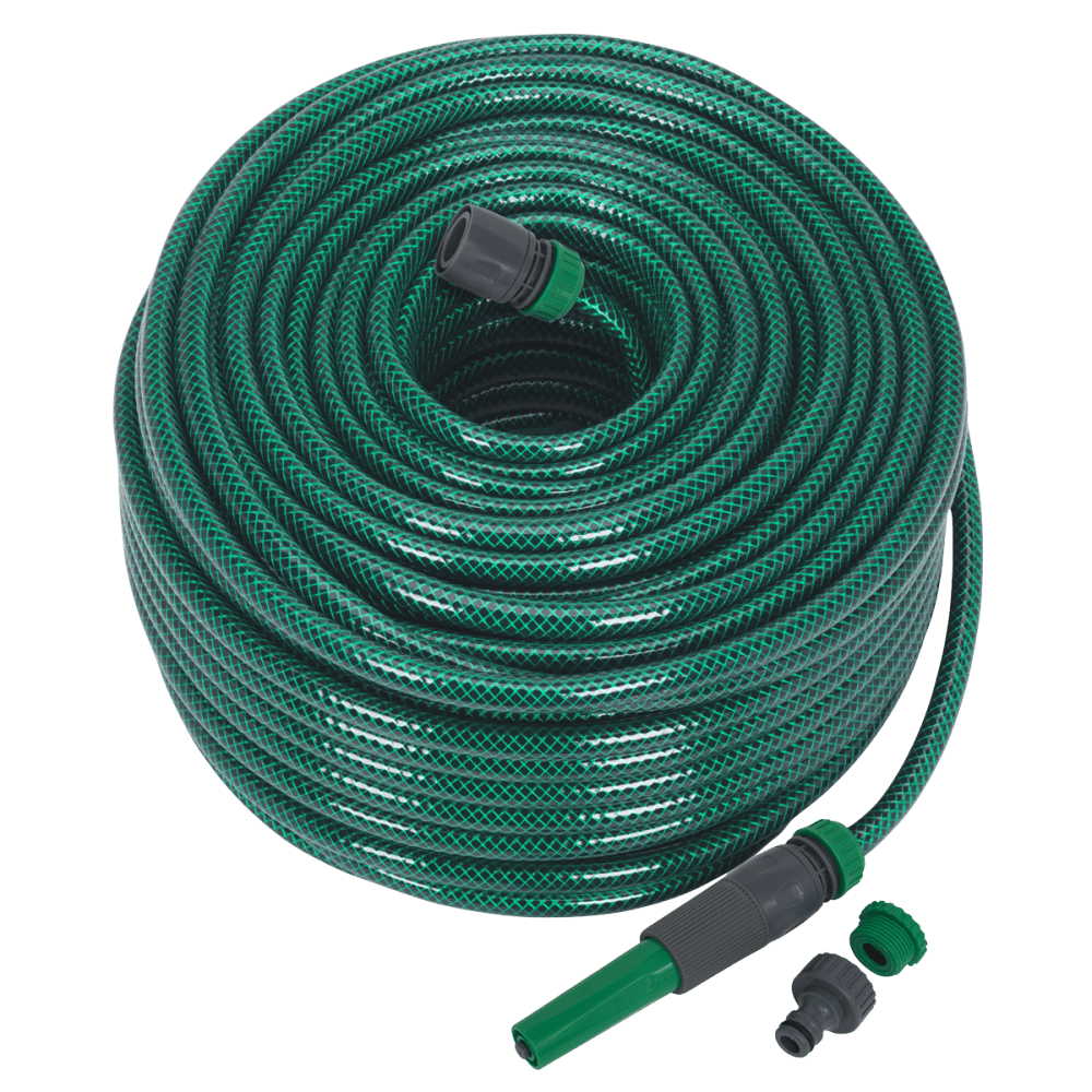 Sealey Water Hose 80mtr with Fittings Model No-GH80R