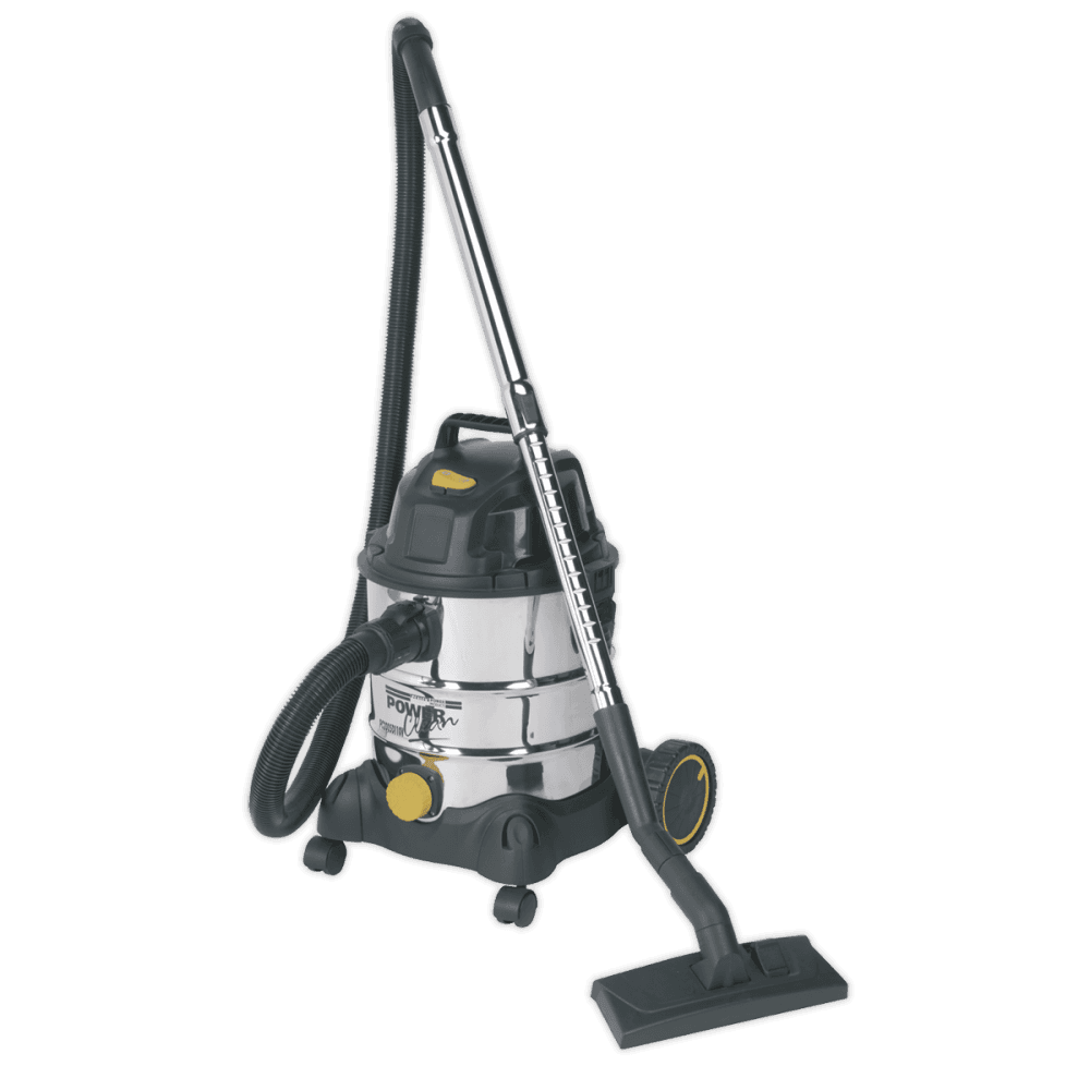 Sealey Vacuum Cleaner Industrial Wet & Dry 20ltr 1250W/110V Stainless Bin Model No-PC200SD110V