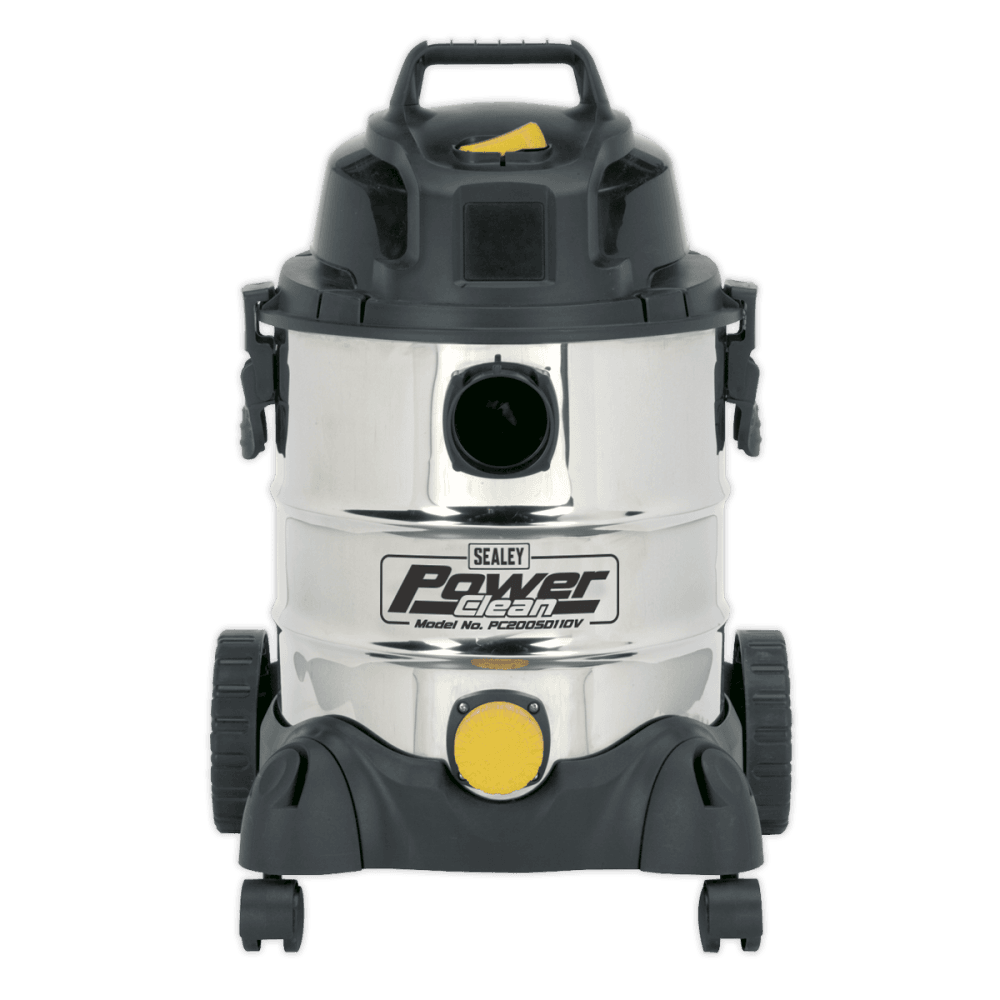 Sealey Vacuum Cleaner Industrial Wet & Dry 20ltr 1250W/110V Stainless Bin Model No-PC200SD110V