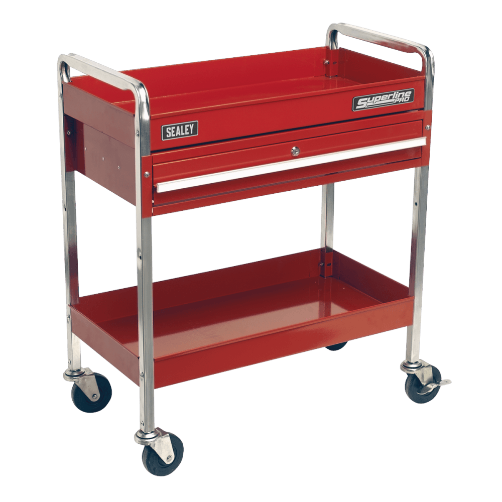 Sealey Trolley 2-Level Heavy-Duty with Lockable Drawer Model No-CX101D