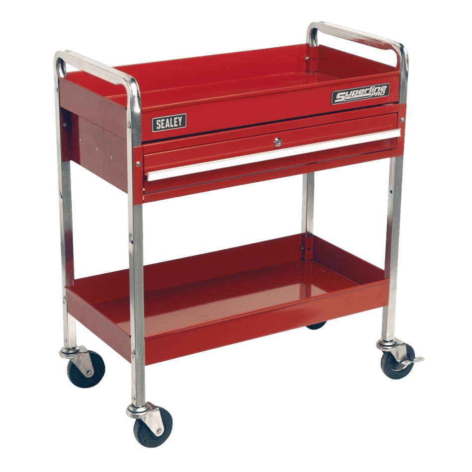 Sealey Trolley 2-Level Heavy-Duty with Lockable Drawer Model No-CX101D