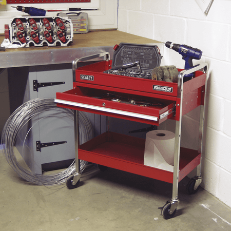 Sealey Trolley 2-Level Heavy-Duty with Lockable Drawer Model No-CX101D
