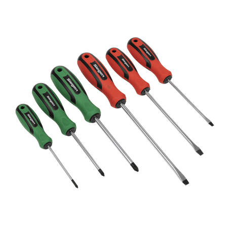 Sealey Soft Grip Screwdriver Set 6pc Model No-S0615