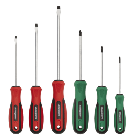 Sealey Soft Grip Screwdriver Set 6pc Model No-S0615
