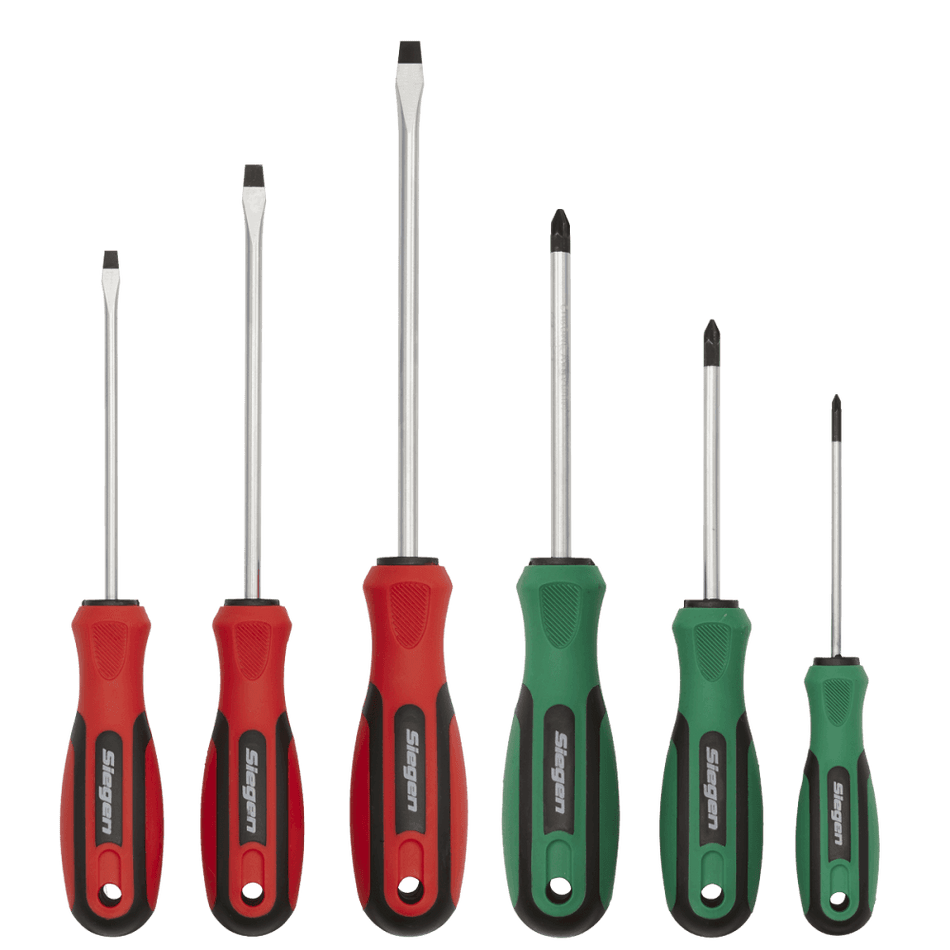 Sealey Soft Grip Screwdriver Set 6pc Model No-S0615
