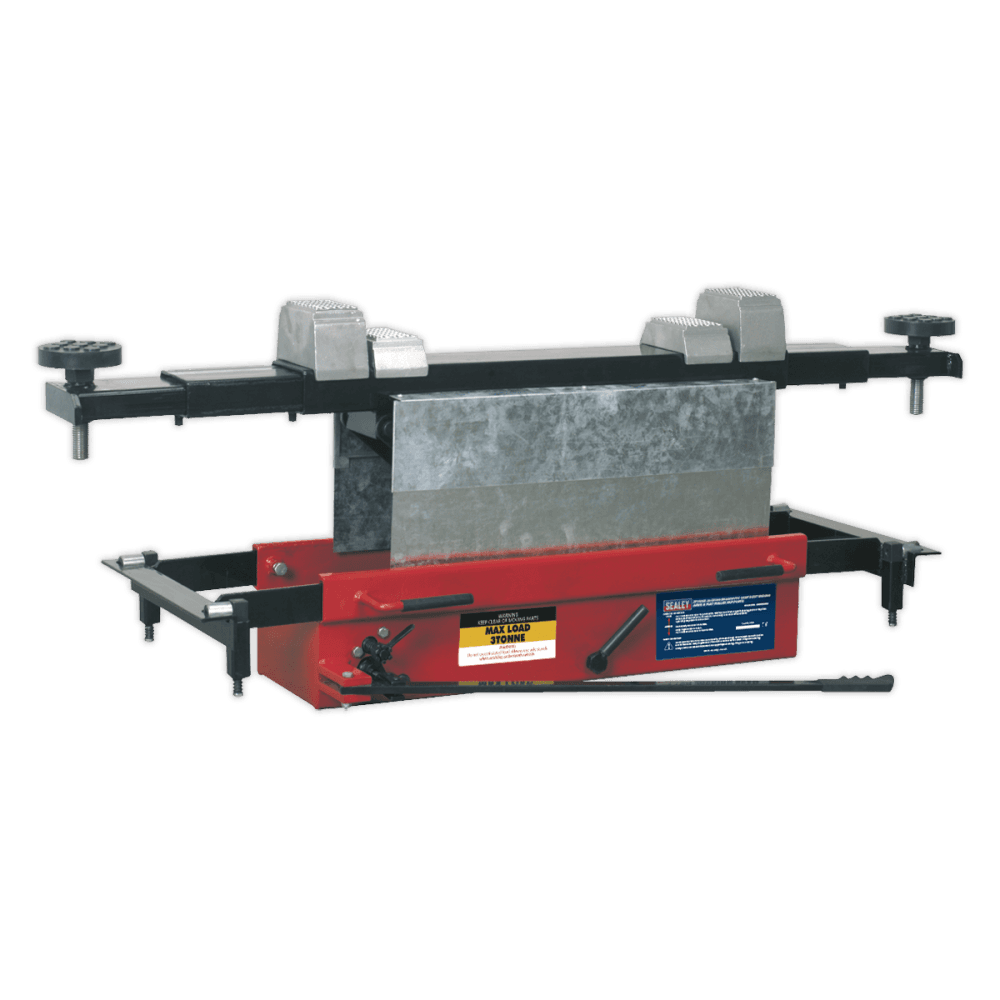 Sealey Jacking Beam 3tonne with Arm Extenders & Flat Roller Supports Model No-SJBEX300