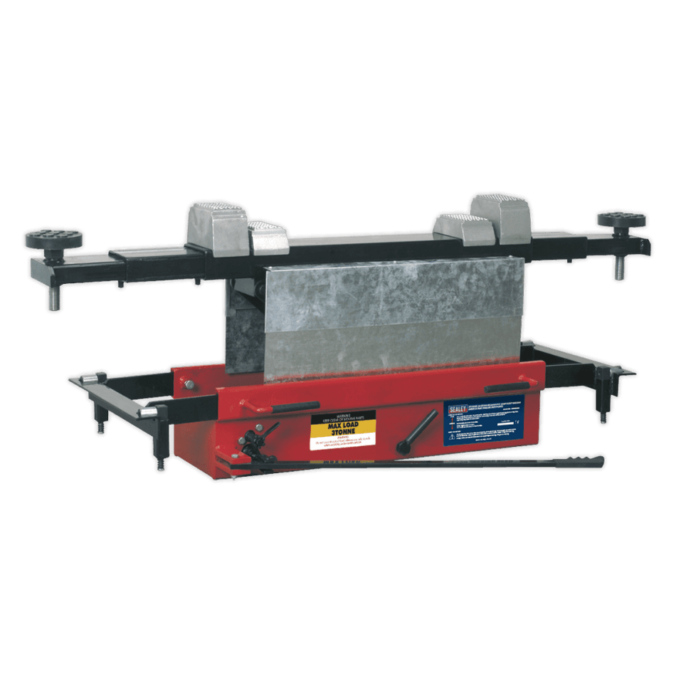 Sealey Jacking Beam 3tonne with Arm Extenders & Flat Roller Supports Model No-SJBEX300