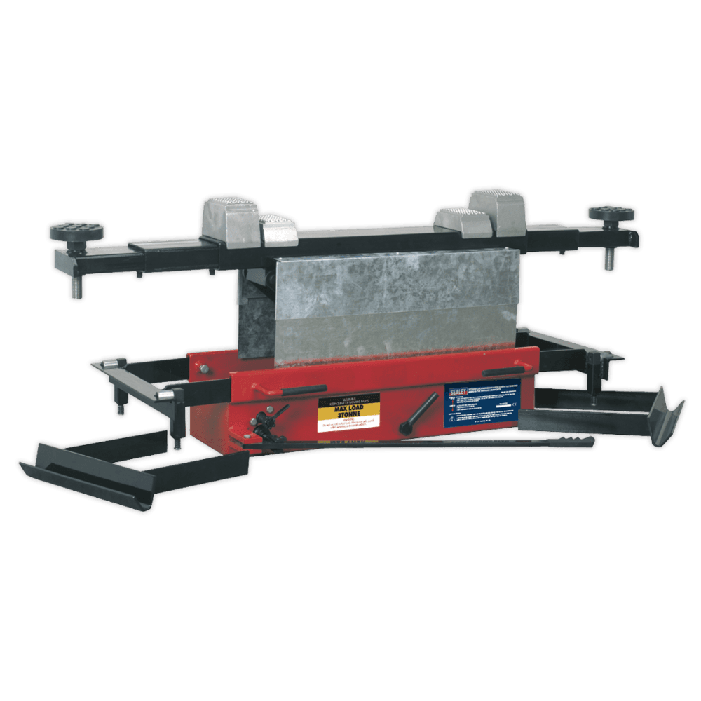 Sealey Jacking Beam 3tonne with Arm Extenders & Flat Roller Supports Model No-SJBEX300