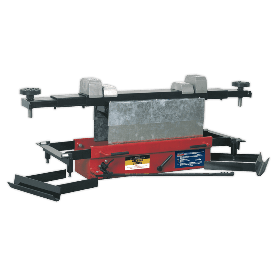 Sealey Jacking Beam 3tonne with Arm Extenders & Flat Roller Supports Model No-SJBEX300