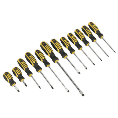 Sealey Soft Grip Screwdriver Set 12pc Model No-S0616