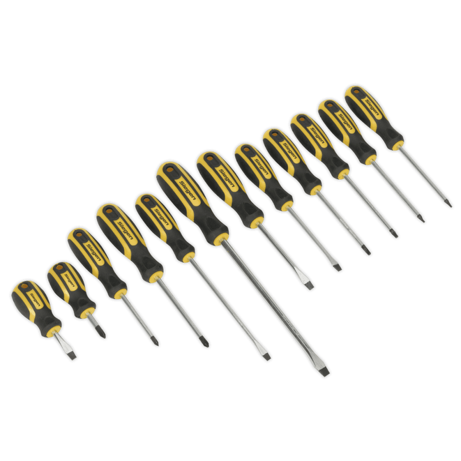 Sealey Soft Grip Screwdriver Set 12pc Model No-S0616