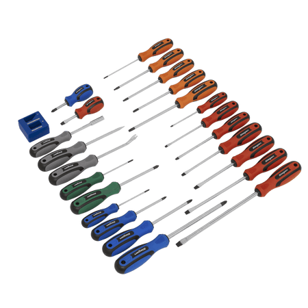 Sealey Soft Grip Screwdriver Set 24pc Model No-S0617