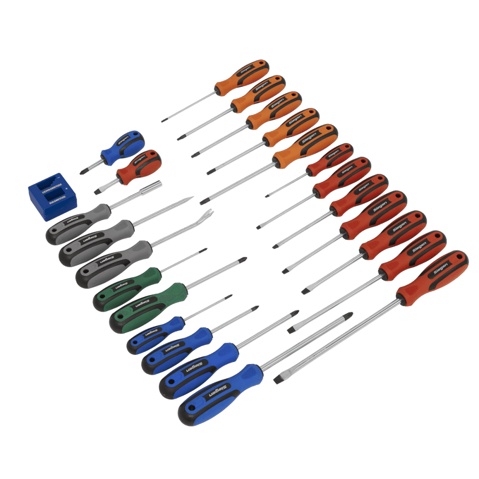Sealey Soft Grip Screwdriver Set 24pc Model No-S0617
