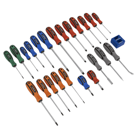 Sealey Soft Grip Screwdriver Set 24pc Model No-S0617