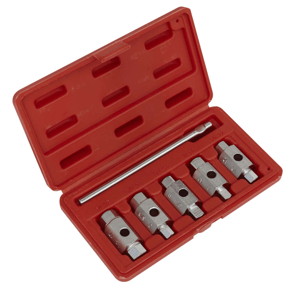Sealey Drain Key Set 6pc Double End Model No-AK659