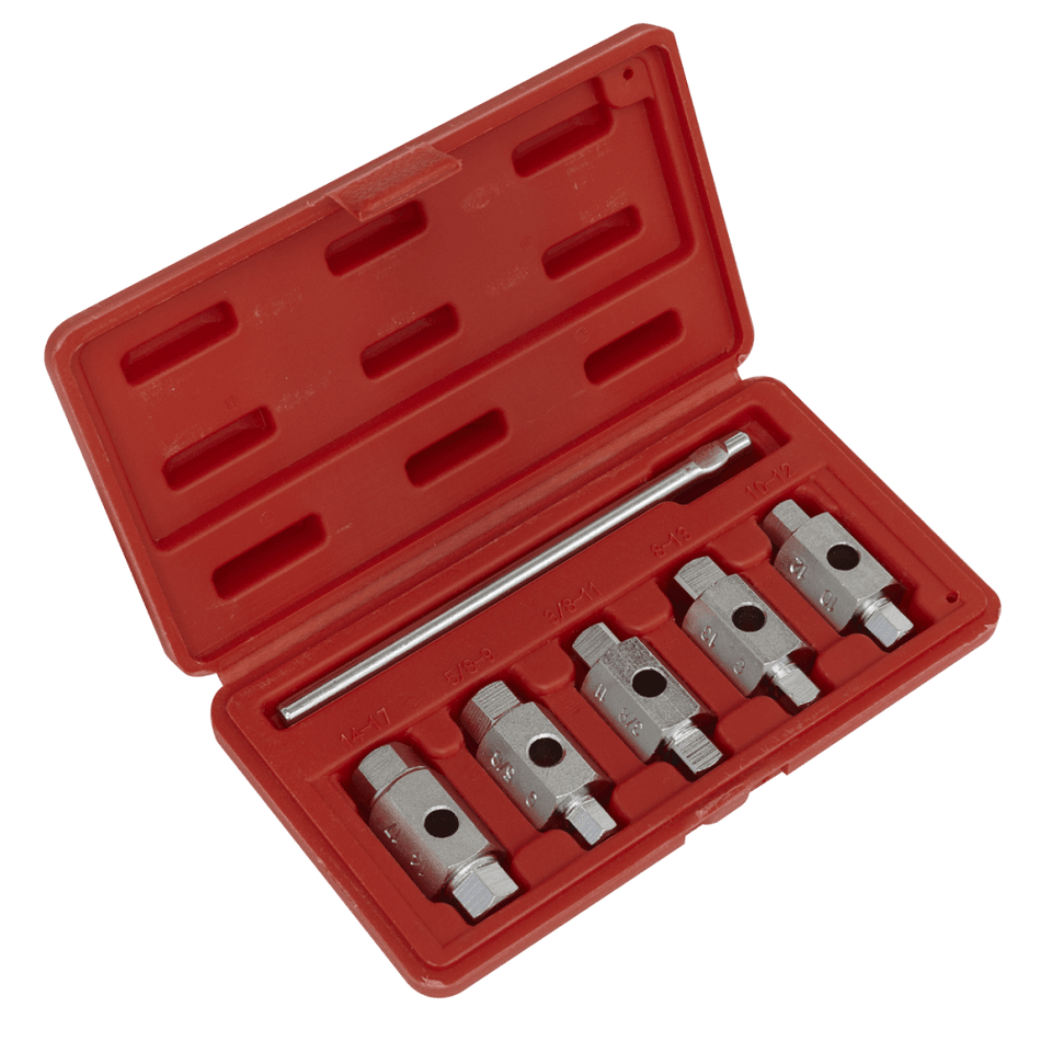 Sealey Drain Key Set 6pc Double End Model No-AK659