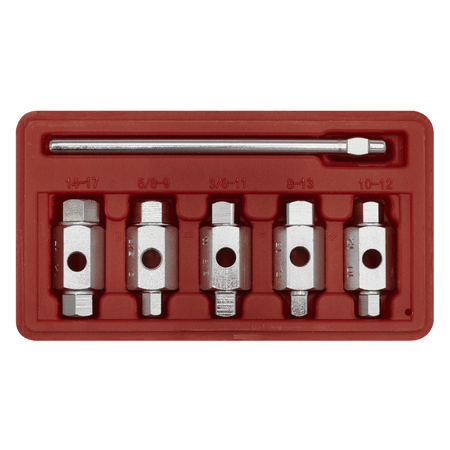 Sealey Drain Key Set 6pc Double End Model No-AK659