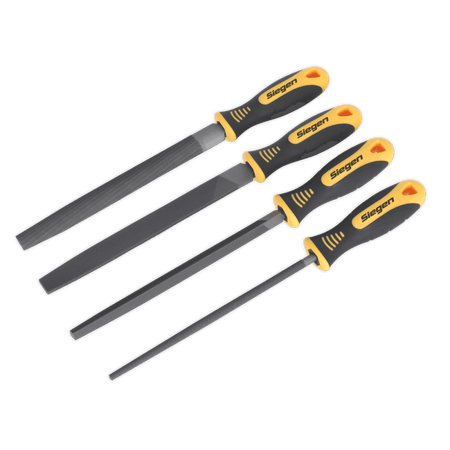 Sealey File Set 4pc 200mm Model No-S0629