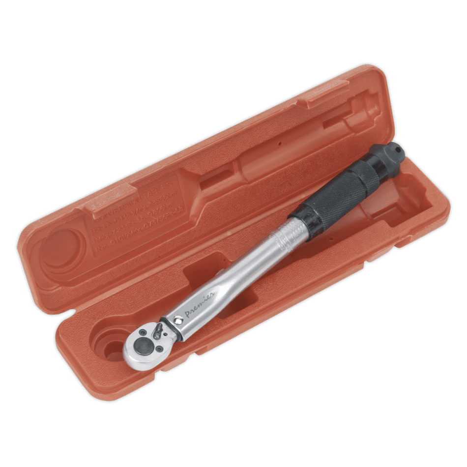 Sealey Torque Wrench Micrometer Style 3/8"Sq Drive 2-24Nm/1.47-17.70lb.ft Model No-STW1012