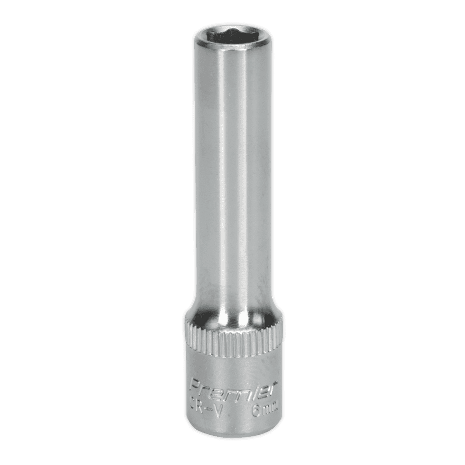 Sealey WallDrive Socket 6mm Deep 1/4"Sq Drive Model No-S1406D