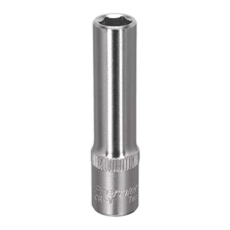 Sealey WallDrive Socket 7mm Deep 1/4"Sq Drive Model No-S1407D