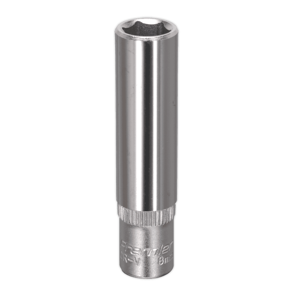 Sealey WallDrive Socket 8mm Deep 1/4"Sq Drive Model No-S1408D