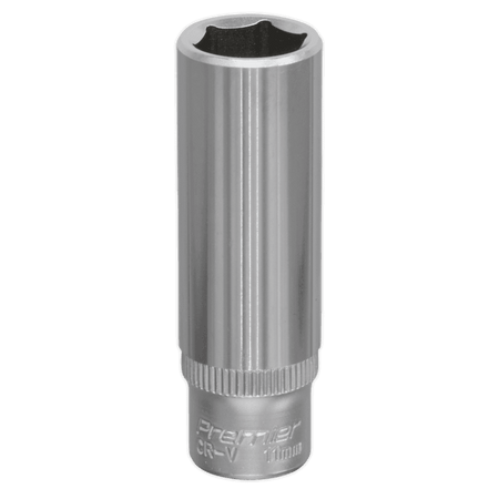 Sealey WallDrive Socket 11mm Deep 1/4"Sq Drive Model No-S1411D