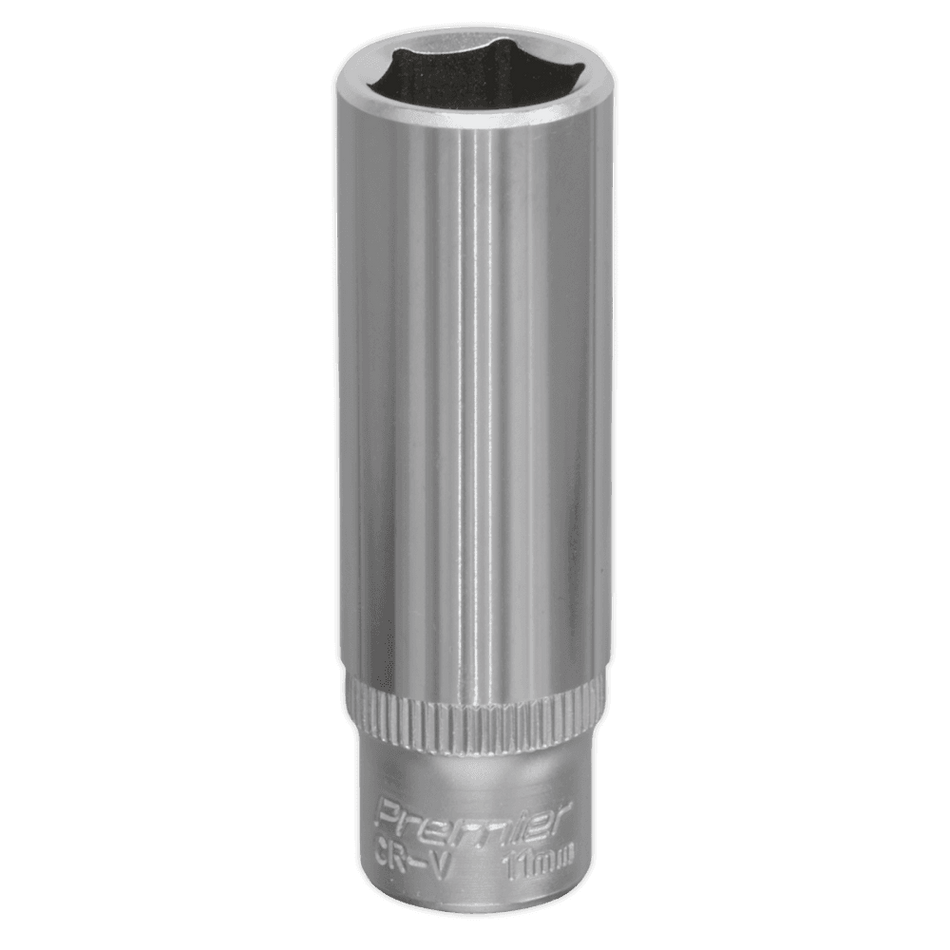 Sealey WallDrive Socket 11mm Deep 1/4"Sq Drive Model No-S1411D