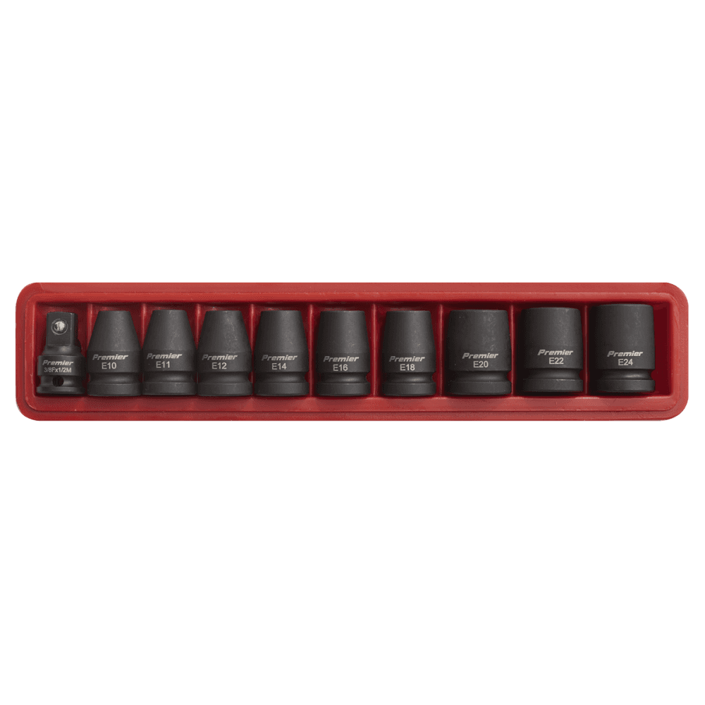 Sealey Impact TRX-Star Female Socket Set 10pc 1/2"Sq Drive Model No-AK2301