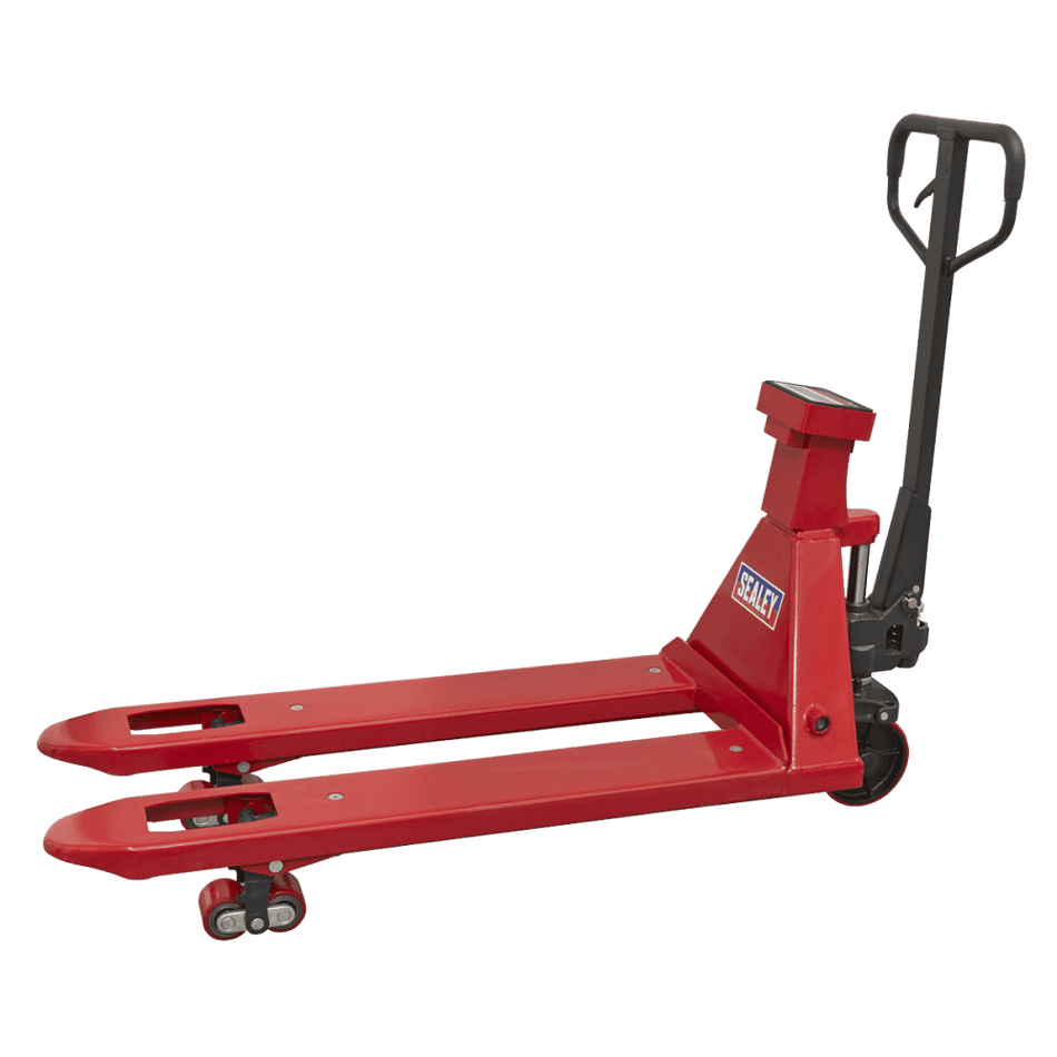 Sealey Pallet Truck 2000kg 1150 x 555mm with Scales Model No-PT1150SC
